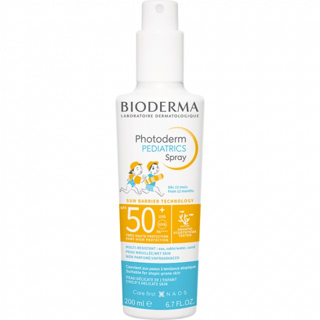 Bioderma Photoderm Pediatrics Spray SPF50+ — αντηλιακό spray για παιδιά, 200ml