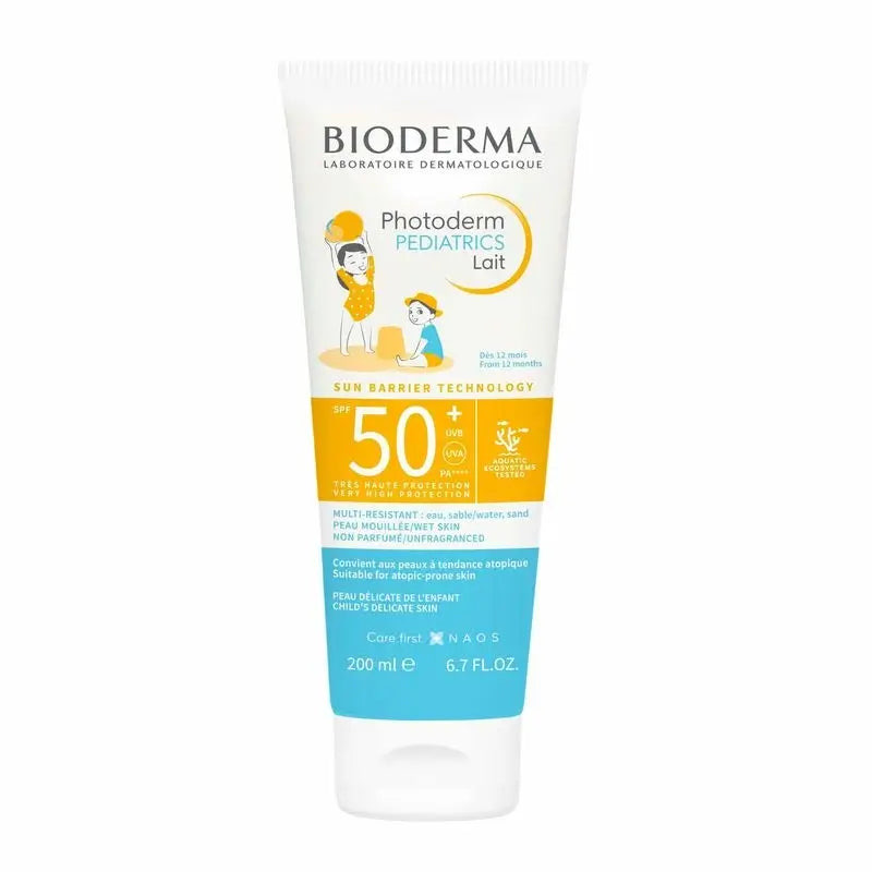 Bioderma Photoderm Pediatrics Lait SPF50+ — παιδικό αντηλιακό γαλάκτωμα, 200ml