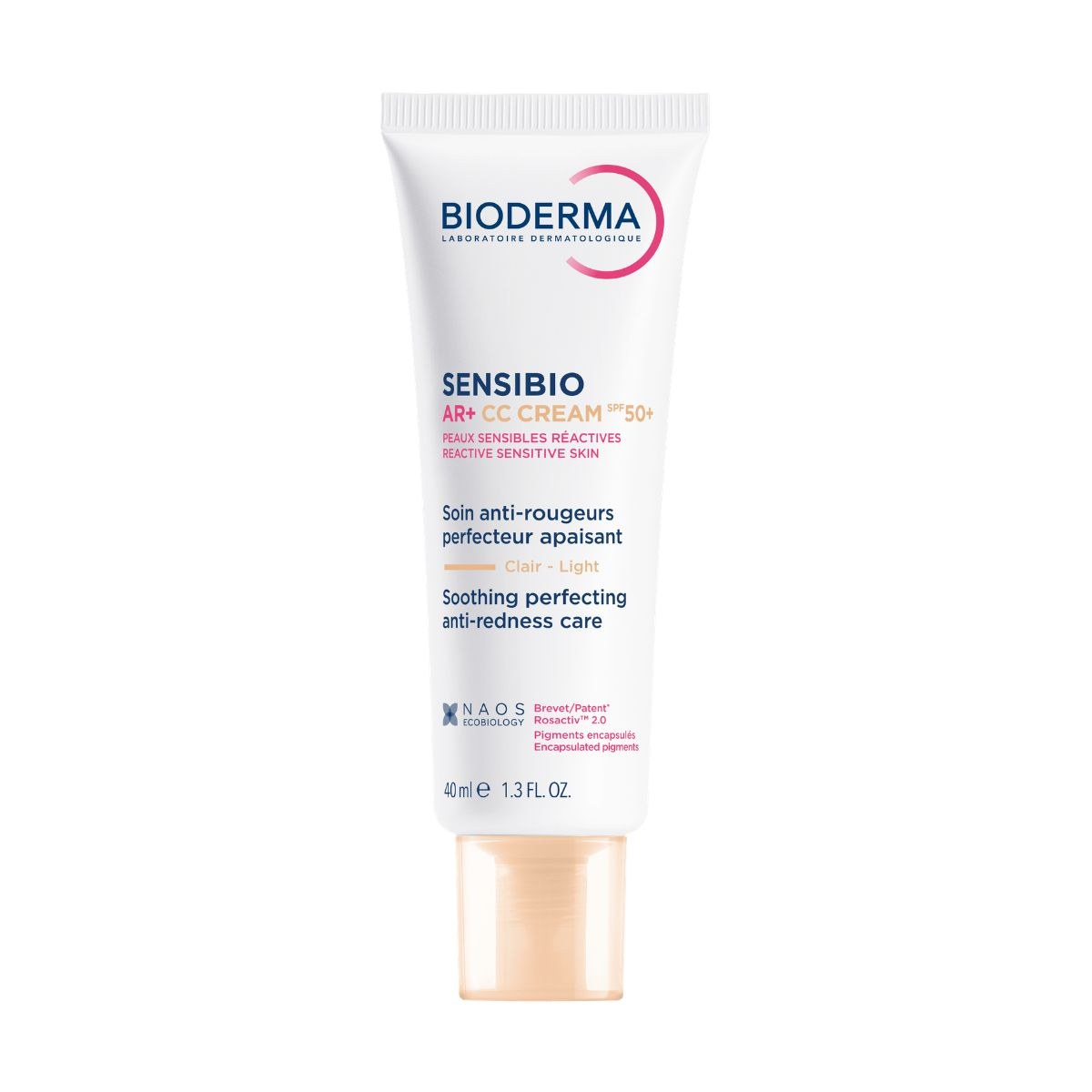 Bioderma Sensibio AR+ CC Cream SPF50+ Light — κρέμα με χρώμα για ερυθρότητα, 40ml