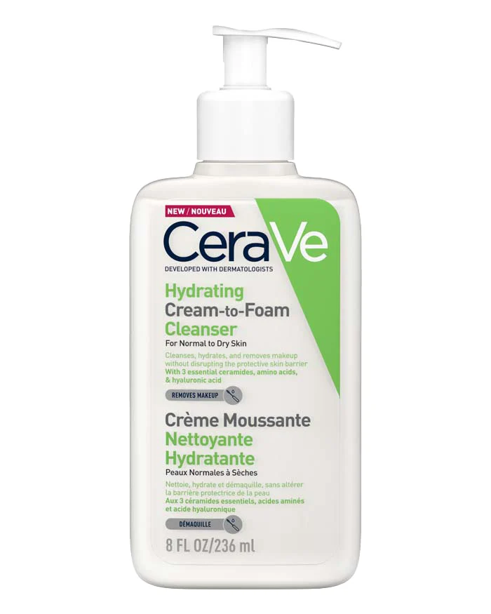 CeraVe Hydrating Cream To Foam Cleanser - Αφρώδης Κρέμα Καθαρισμού 236ml