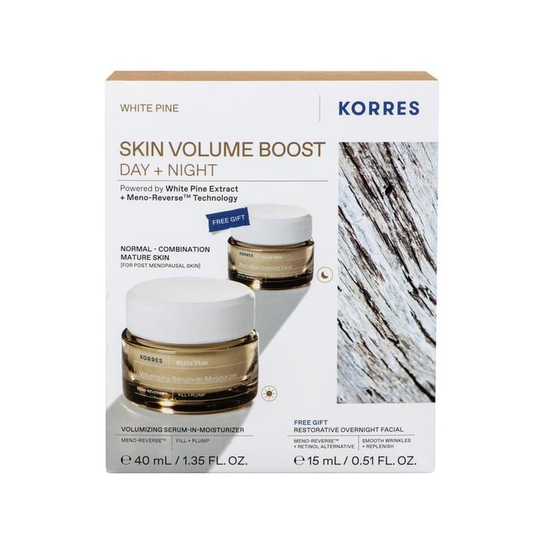 Korres White Pine Κρέμα Ημέρας για Αναπλήρωση Όγκου 40ml & White Pine Κρέμα Νυκτός για Αναπλήρωση Όγκου 15ml