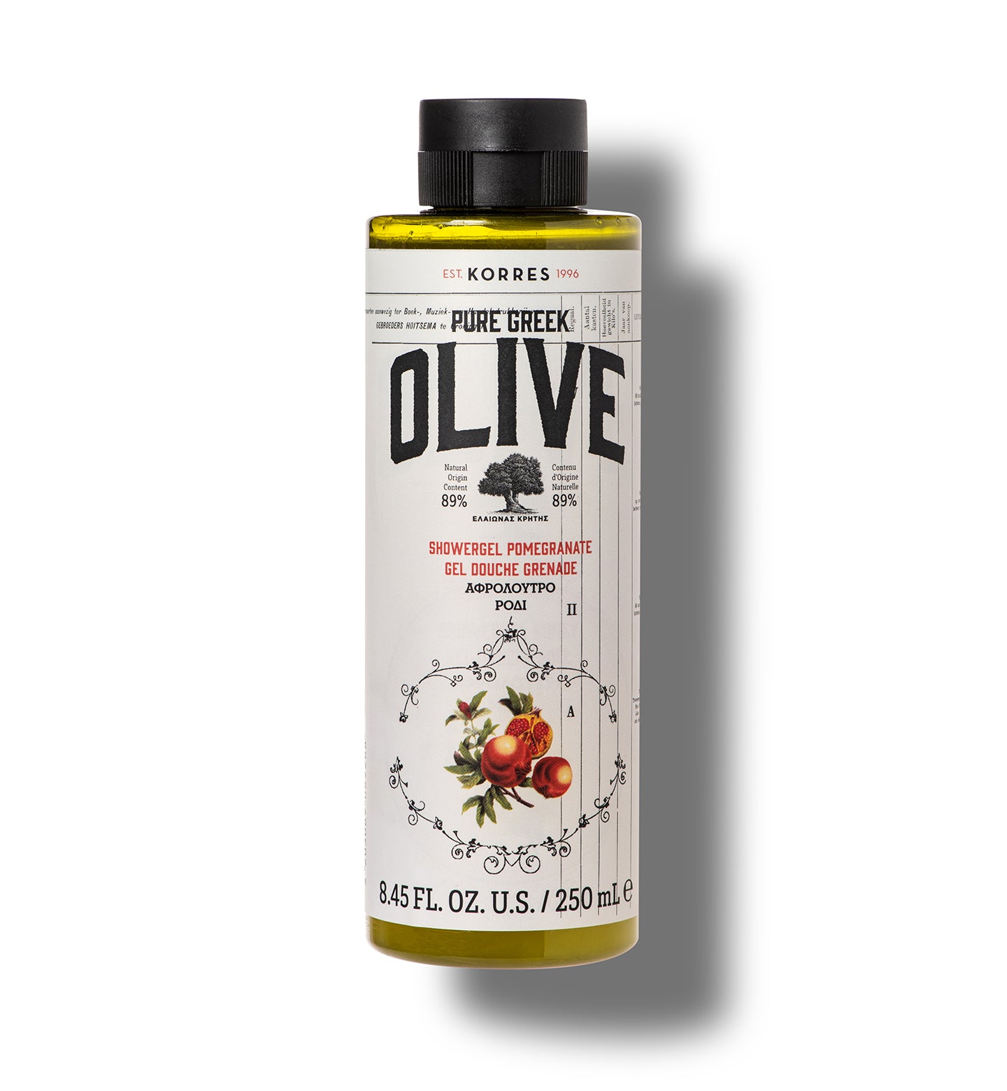 Korres Pure Greek Olive Αφρόλουτρο Ρόδι 250ml