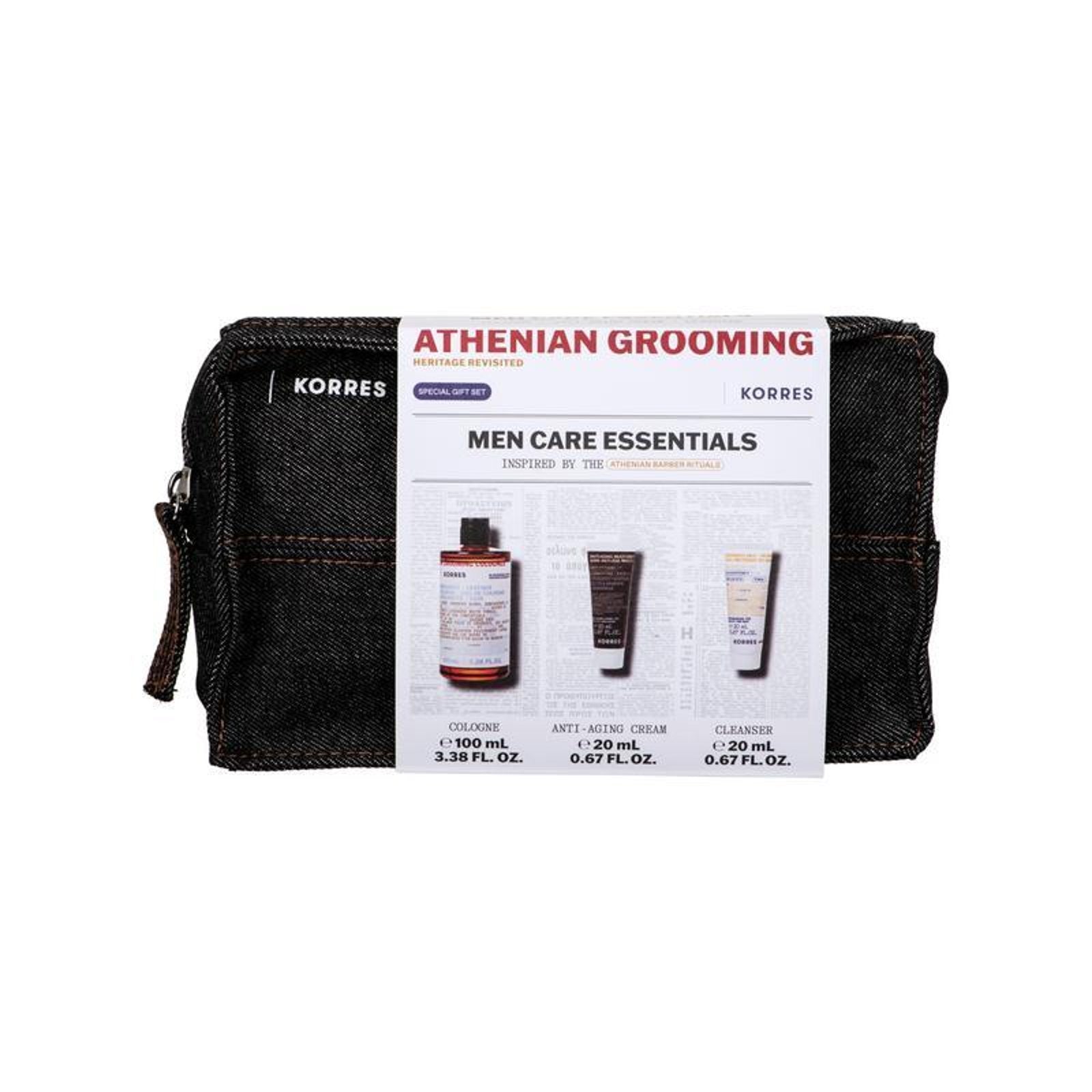 Korres Men Care Set Athenian Grooming Bergamot & Leather