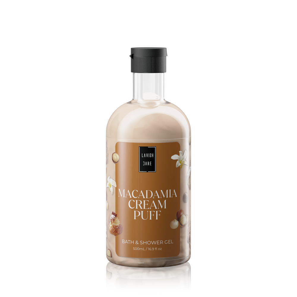 Lavish Care Macadamia Cream Puff Bath & Shower Αφρόλουτρο Gel 500ml