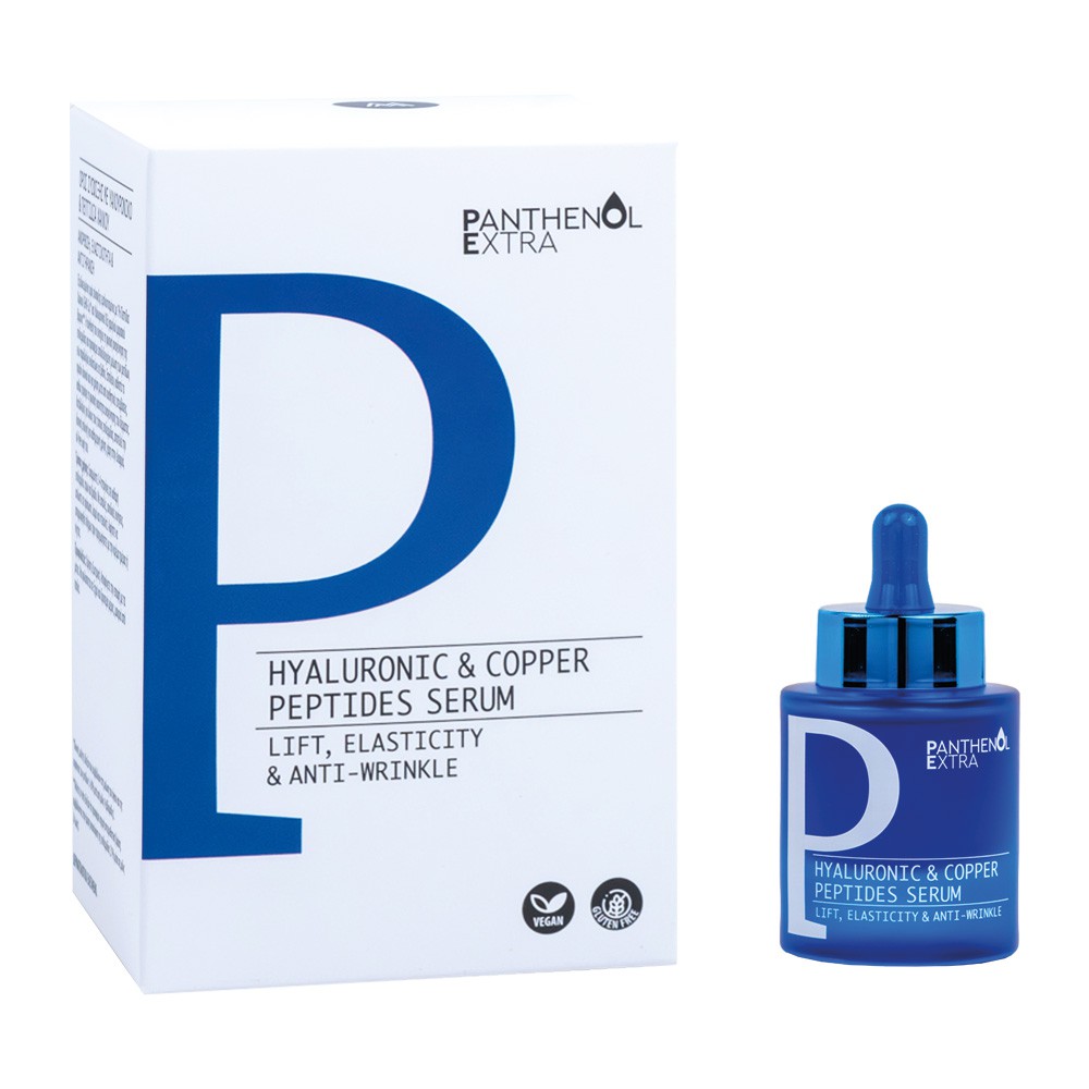 Panthenol Extra Hyaluronic & Copper Peptides Serum — Ορός σύσφιξης προσώπου 30ml