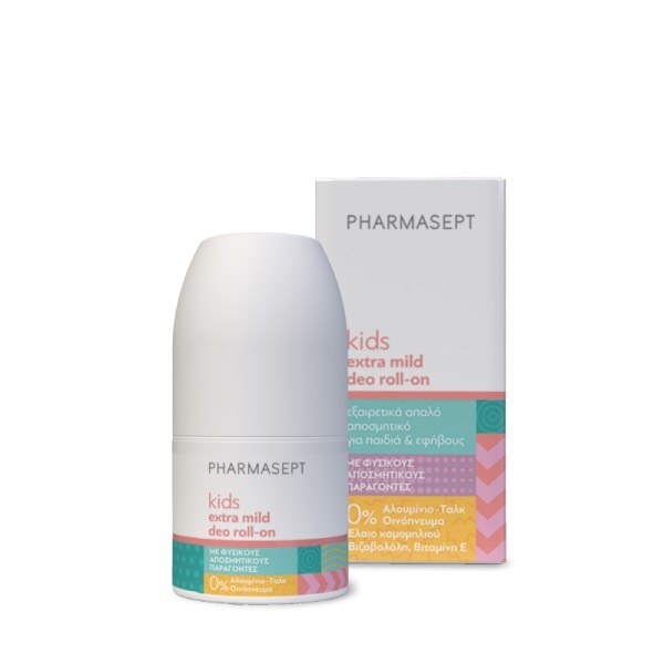 Pharmasept Extra Mild Deo Roll-on — αποσμητικό παιδιών & εφήβων, 50ml